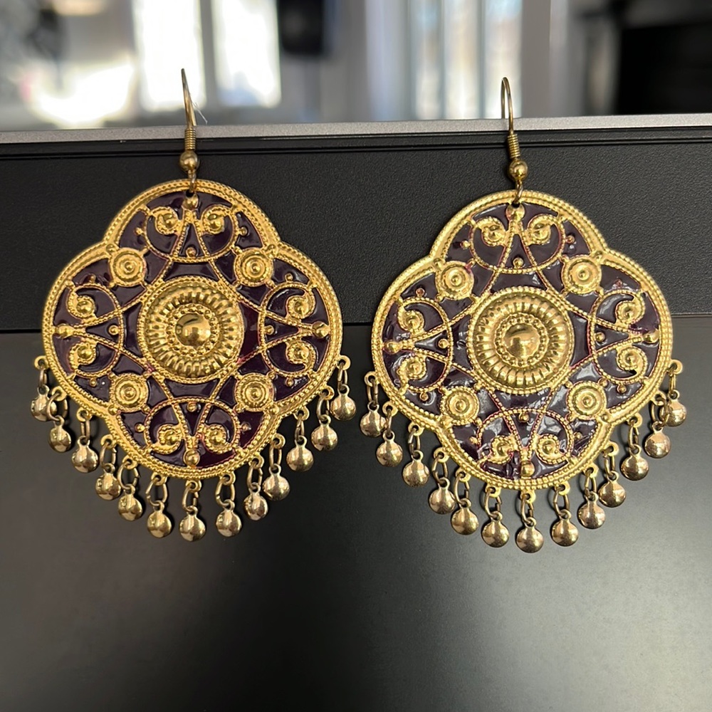 Boho chic earrings